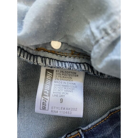 Hammer Jeans Juniors Size 9 Ankle Zip Skinny Jeans Medium Wash Stretchy Mid Rise - Picture 7 of 10